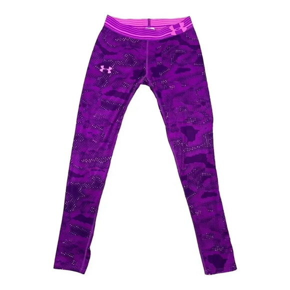 Under Armour Size Large Heatgear Fitted Leggings Youth Girls - Picture 2 of 6
